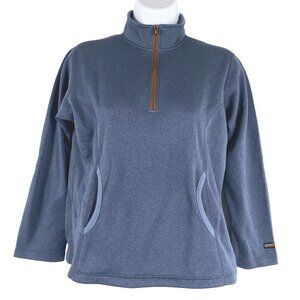 Kerrits Pullover Sweatshirt Girl's XL Blue 1/4 Zip Polyester‎ TP-2444